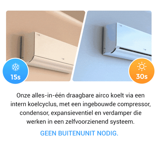 Draagbare Wandairco Verkoeling