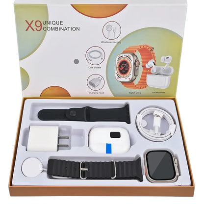 Smartwatch 6-in-1 Kit – Stay Connected, Stay Healthy